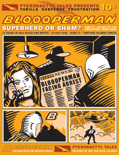 front cover of bloooperman comic